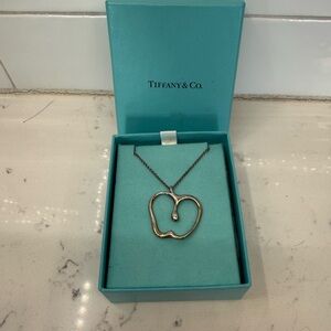 Tiffany & Co. Elsa Peretti Apple Pendant Silver Necklace